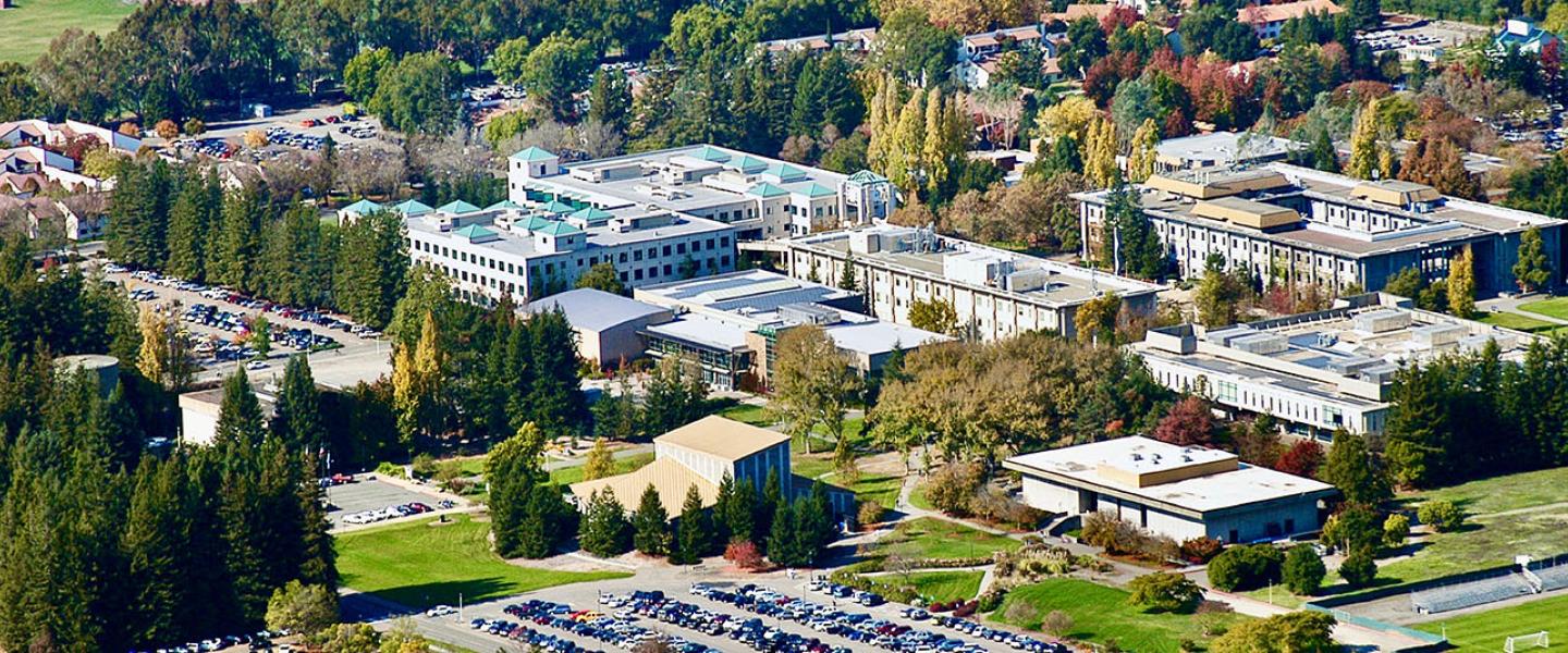 Ariel view of Sonoma State Campus
